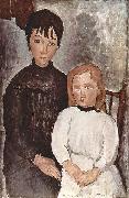 Amedeo Modigliani Zwei Madchen oil painting reproduction